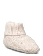 Knit Bootees Socks & Tights Baby Socks Cream Mango