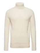 Eddie Wool Rib Rollneck Knit Tops Knitwear Turtlenecks Cream Les Deux