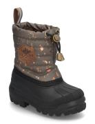 Winter Boot Aop Vinterstøvler Pull On Brown Mikk-line