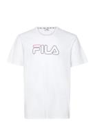 Sofades Logo Tee Tops T-Kortærmet Skjorte White FILA