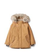 Jacket Kasper Tech Outerwear Shell Clothing Shell Jacket Yellow Wheat