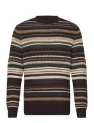 Phillip Wool Knit Tops Knitwear Round Necks Brown Clean Cut Copenhagen