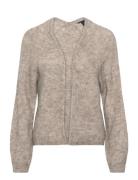 Cardigan Mandy Wool Mohair Ble Tops Knitwear Cardigans Beige Lindex