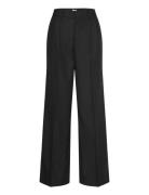 Wynne Double Pleat Trousers Bottoms Trousers Suitpants Black Twist & T...