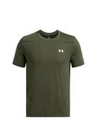 Vanish Seamless Grid Ss Sport T-Kortærmet Skjorte Khaki Green Under Ar...