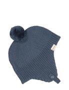 Aly Pompom Accessories Headwear Hats Beanie Navy MarMar Copenhagen