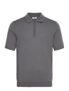 Maxwell Tops Polos Short-sleeved Grey Reiss