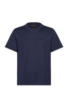 Embossed Logo Tee Tops T-Kortærmet Skjorte Blue Michael Kors