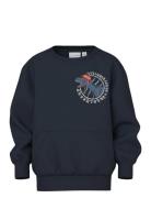 Nmmvugo Ls Nreg Sweat Bru Tops Sweatshirts & Hoodies Sweatshirts Navy ...