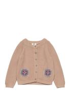 Cardigan Knit Tops Knitwear Cardigans Beige En Fant