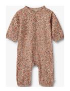 Jumpsuit L/S Felizia Bodysuits Short-sleeved Pink Wheat