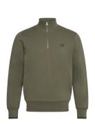 Half Zip Sweatshirt Tops Sweatshirts & Hoodies Sweatshirts Green Fred ...