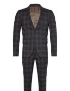 Checked Stretch Suit Habit Brown Lindbergh