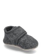 Baby Wool Slippers Slippers Hjemmesko Grey CeLaVi