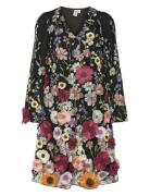 Yasflowering Ls Dress - D2D Kort Kjole Black YAS