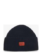 Workwear Knitted Beanie Hat Accessories Headwear Beanies Navy Superdry