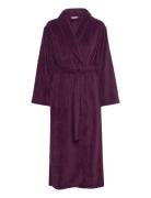 Cornflocker Fleece Robe Long Morgenkåbe Purple Missya