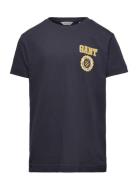 Gant 1949 T-Shirt Tops T-Kortærmet Skjorte Navy GANT