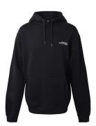 Hoodie W/Print Tops Sweatshirts & Hoodies Hoodies Black Hound