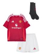 Mufc H Mini Sets Sets With Short-sleeved T-shirt Red Adidas Performanc...