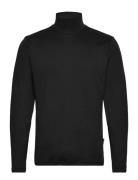 Tee Tops Knitwear Turtlenecks Black Blend