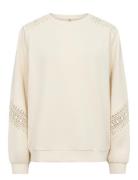 Sc-Banu Tops Sweatshirts & Hoodies Sweatshirts Cream Soyaconcept