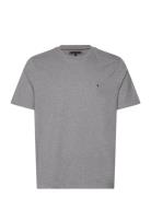 Essential Reg Fit Heather Tee Tops T-Kortærmet Skjorte Grey Tommy Hilf...