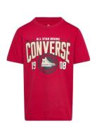 Converse Collegiate Crest Tee Tops T-Kortærmet Skjorte Red Converse