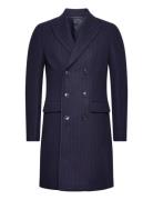 Coat Uldfrakke Frakke Navy United Colors Of Benetton