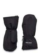 Nylon Mittens W/Zipper Accessories Gloves & Mittens Gloves Black Mikk-...