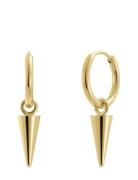 Peak Hoops Mini Accessories Jewellery Earrings Hoops Gold Edblad