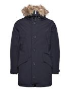 Faux-Fur-Trim Down Hooded Coat Parka Jakke Navy Polo Ralph Lauren