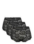 Lace Maxi 3-Pack Hipsters Undertøj Black Missya