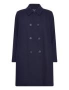 Coat Uldfrakke Frakke Navy United Colors Of Benetton