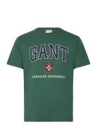 Graphic T-Shirt Tops T-Kortærmet Skjorte Green GANT