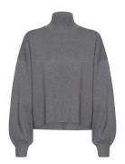 Mschmercy East M Pullover Tops Knitwear Jumpers Grey MSCH Copenhagen