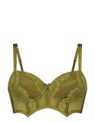 Amelie Pd Ll Lingerie Bras & Tops Soft Bras Bralette Green Hunkemöller