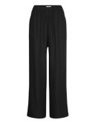 Maria Long Trousers Bottoms Trousers Wide Leg Black Stylein