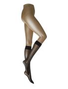 Satin Touch 20 Knee Highs Lingerie Socks Knee High Socks Black Wolford