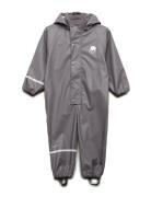 Rainwear Suit -Solid Pu Outerwear Coveralls Rainwear Coveralls Grey Ce...