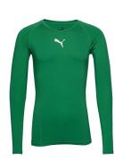 Liga Baselayer Tee Ls Sport Base Layer Tops Green PUMA