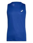 Core Singlet Tops T-shirts Sleeveless Blue Asics