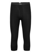 Benklæde M/ 3/4 Ben Og Gylp Bottoms Base Layer Bottoms Black Dovre