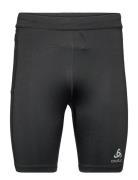 Odlo Essential Tights Short Sport Running-training Tights Black Odlo