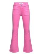 Trousers Flare Twill Stretch F Bottoms Jeans Bootcut Jeans Pink Lindex