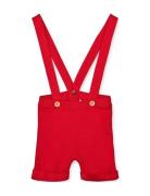 Favo Knit Shorts Bottoms Dungarees Red Fliink