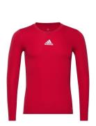 Team Base Tee Sport Base Layer Tops Red Adidas Performance