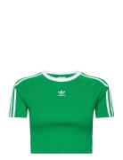 3 S Baby Tee Sport Crop Tops Short-sleeved Crop Tops Green Adidas Orig...