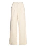 Corduroy Pants Designers Trousers Wide Leg Cream Stella Nova