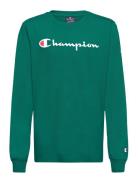 Long Sleeve T-Shirt Sport T-shirts Long-sleeved T-Skjorte Green Champi...